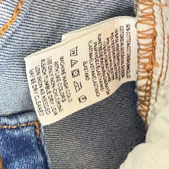 Free People Distressed Skinny Jeans Size 24 High Rise Raw Hem Frayed Ankle Denim - Picture 12 of 13